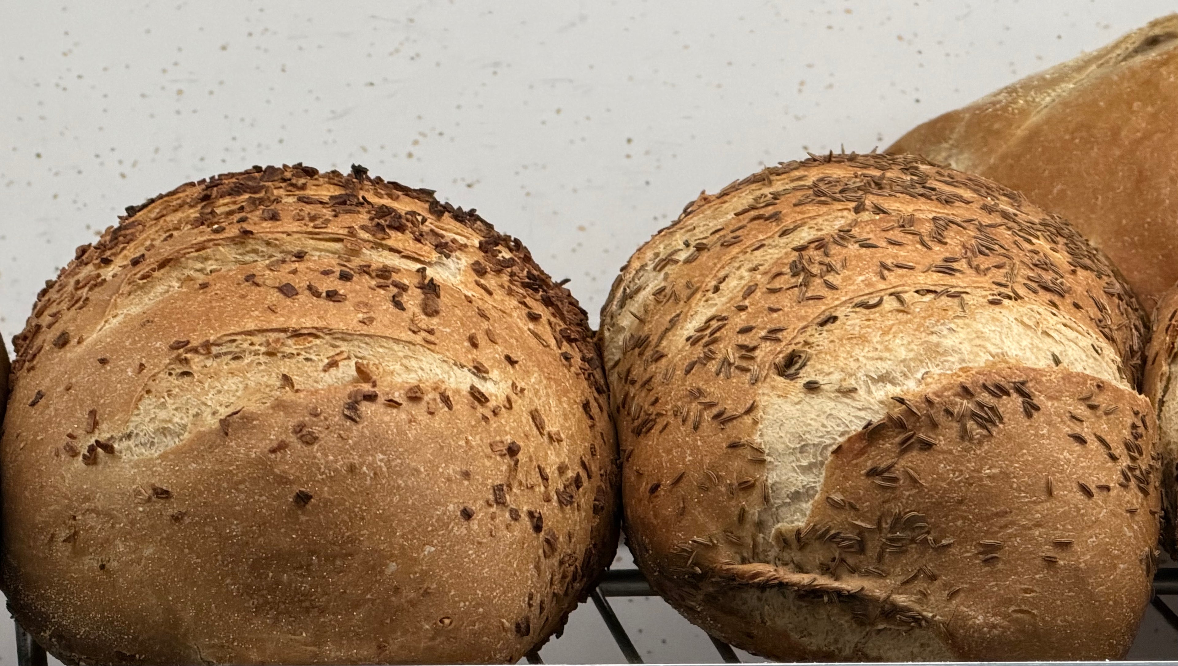 NY Rye Bread, Marble, Seeded & Onion