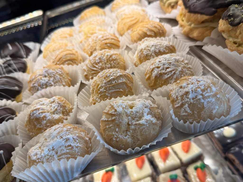 Plain or Chocolate Cream Puff Mini Pastry