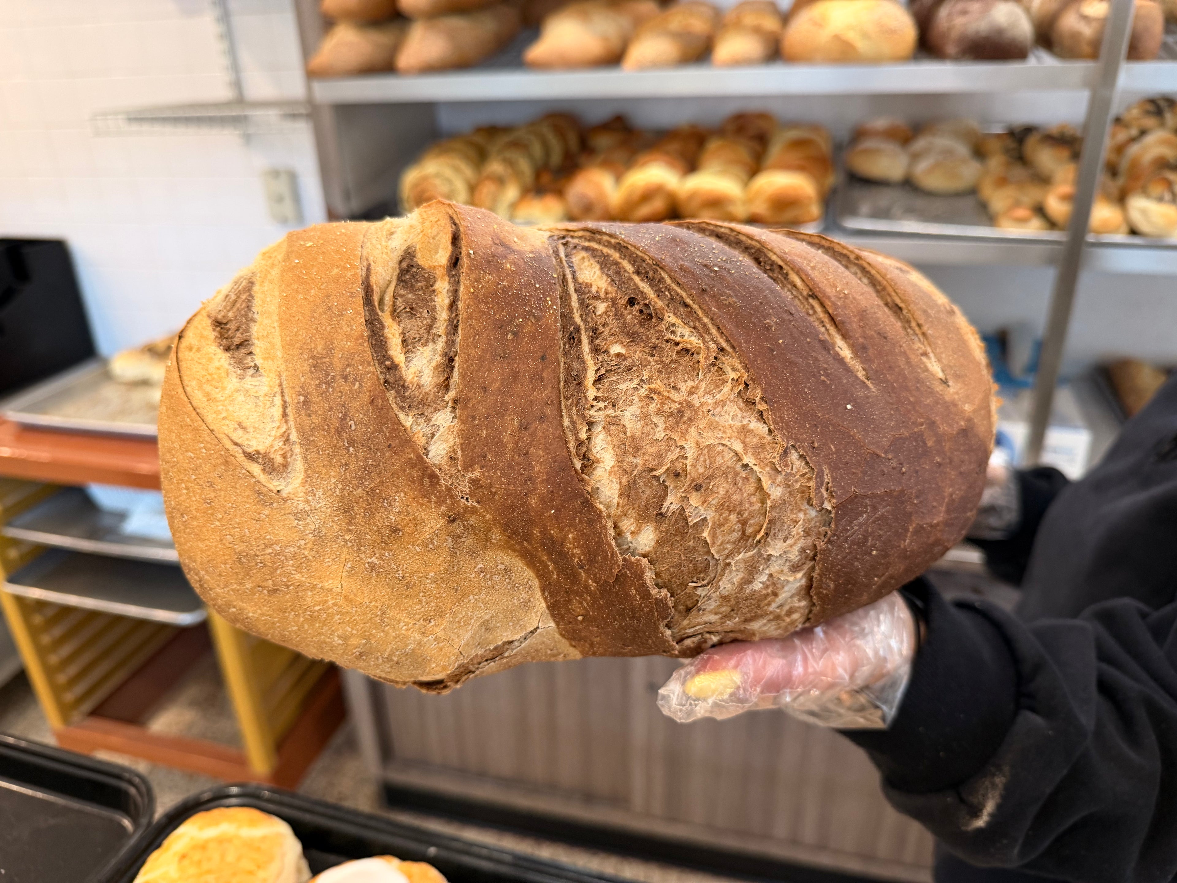 NY Rye Bread, Marble, Seeded & Onion