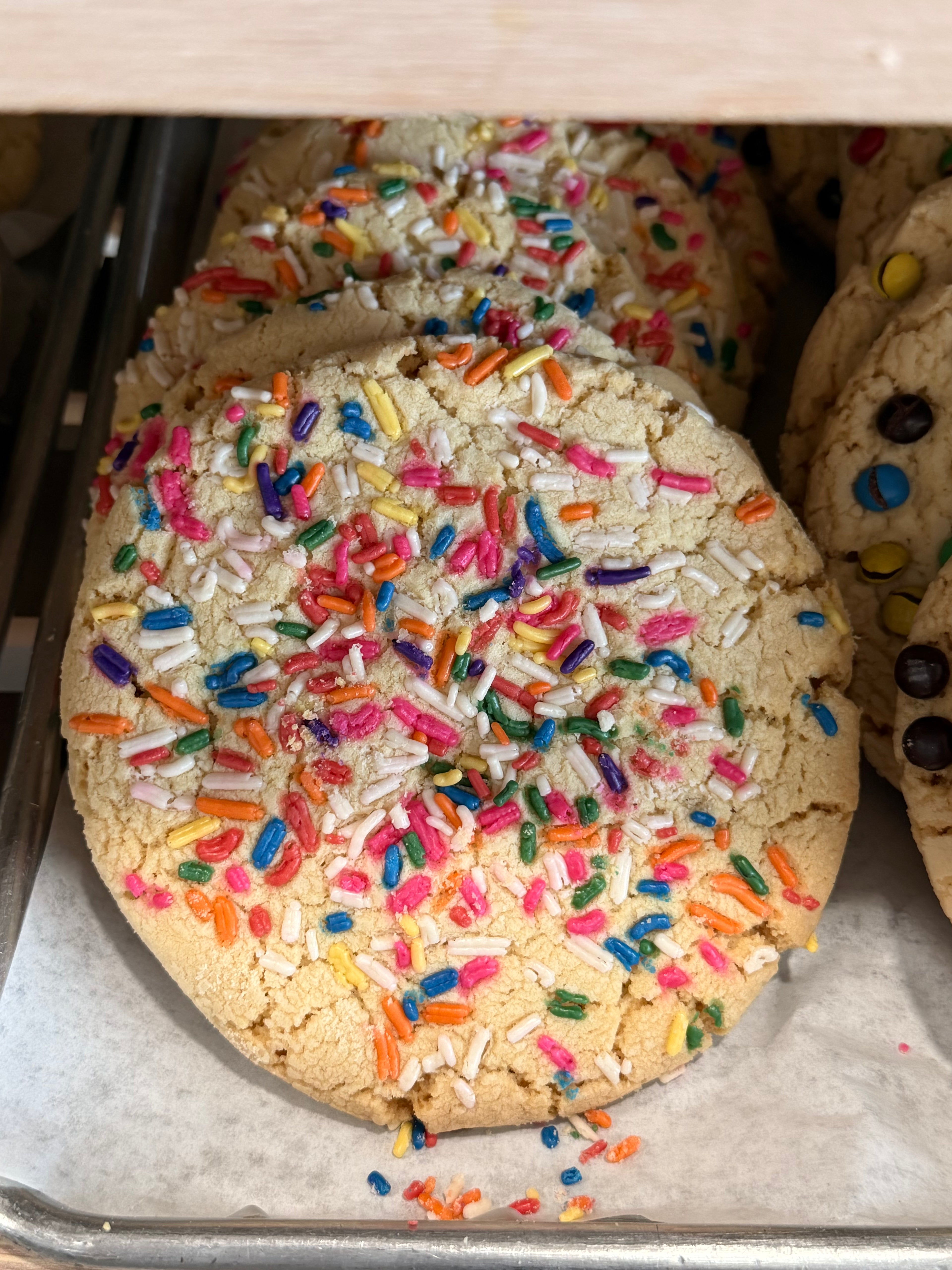 Rainbow Sprinkle Large Cookie