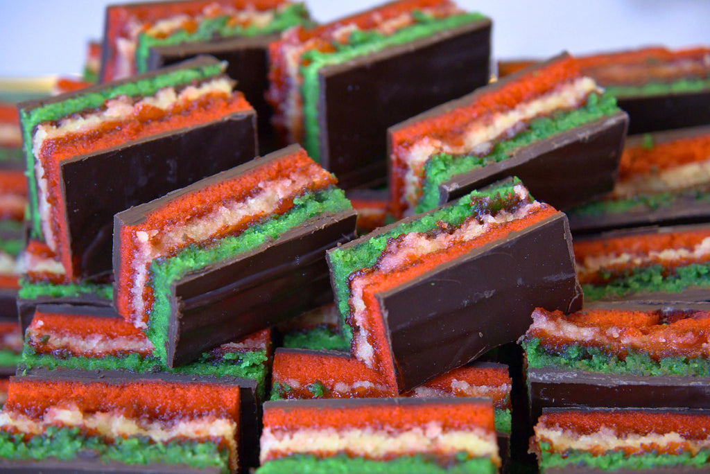 Rainbow Cookies (Italian Tricolor Cookies)