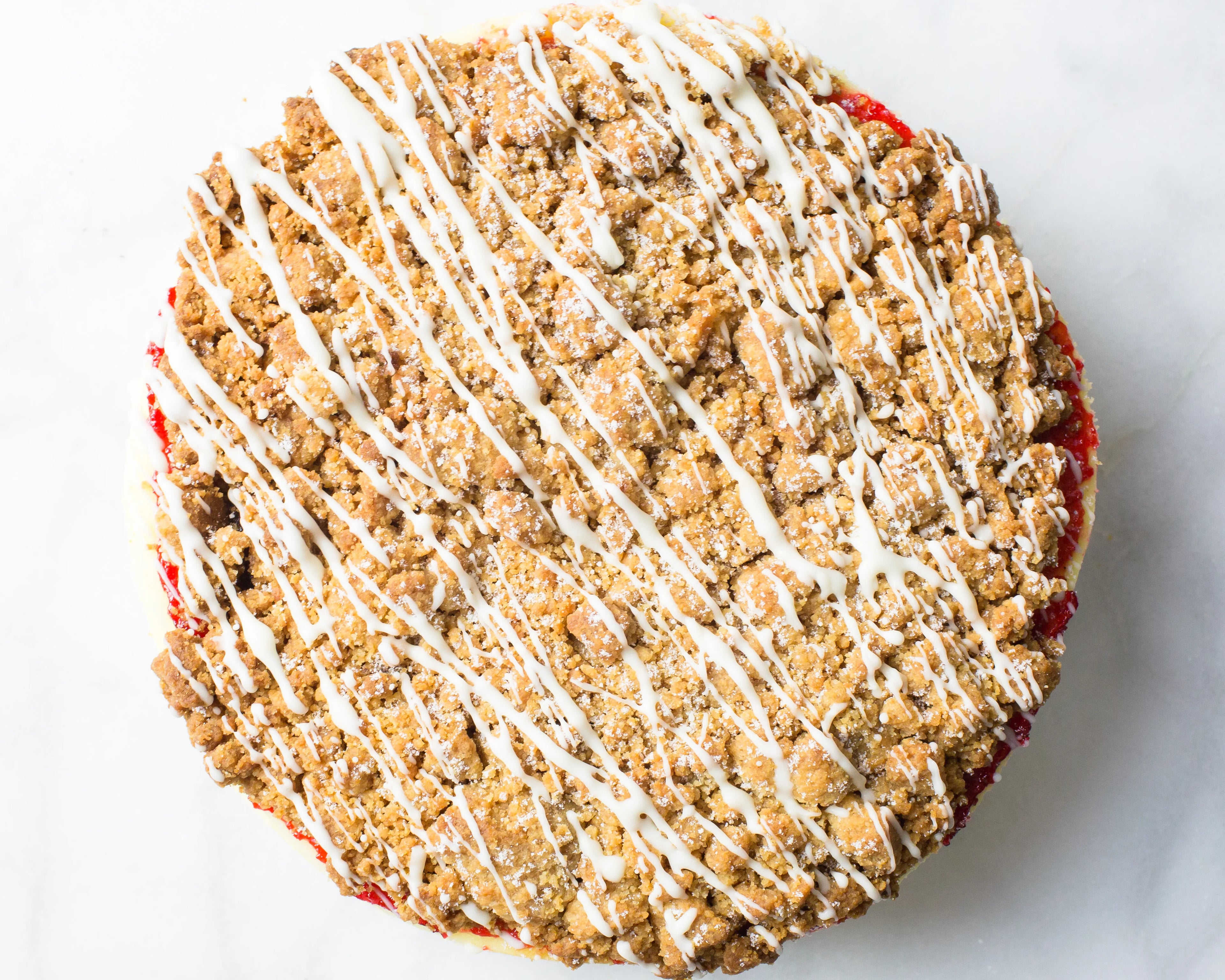 Raspberry Crumb Cheesecake