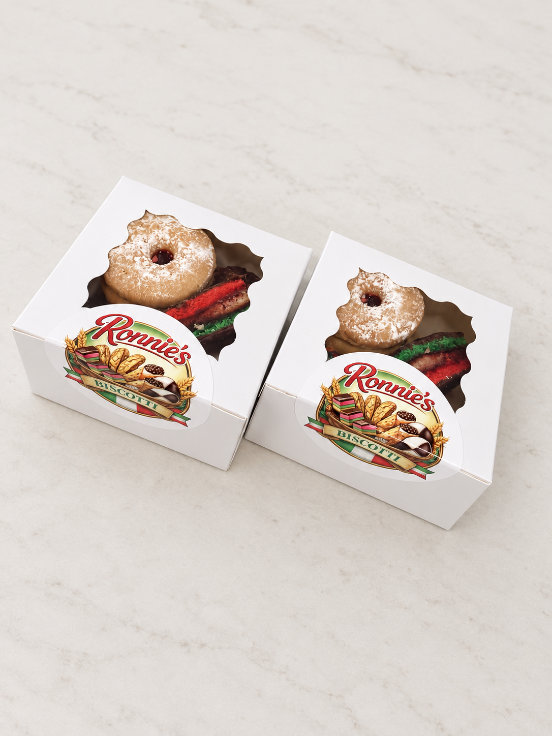 Two Ronnie’s Grab & Go NY Italian Cookie Boxes